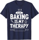 Cool Baking Women Baker Cupcake Bread Cookie Dessert T-Shirt - T-Shirt | Navy