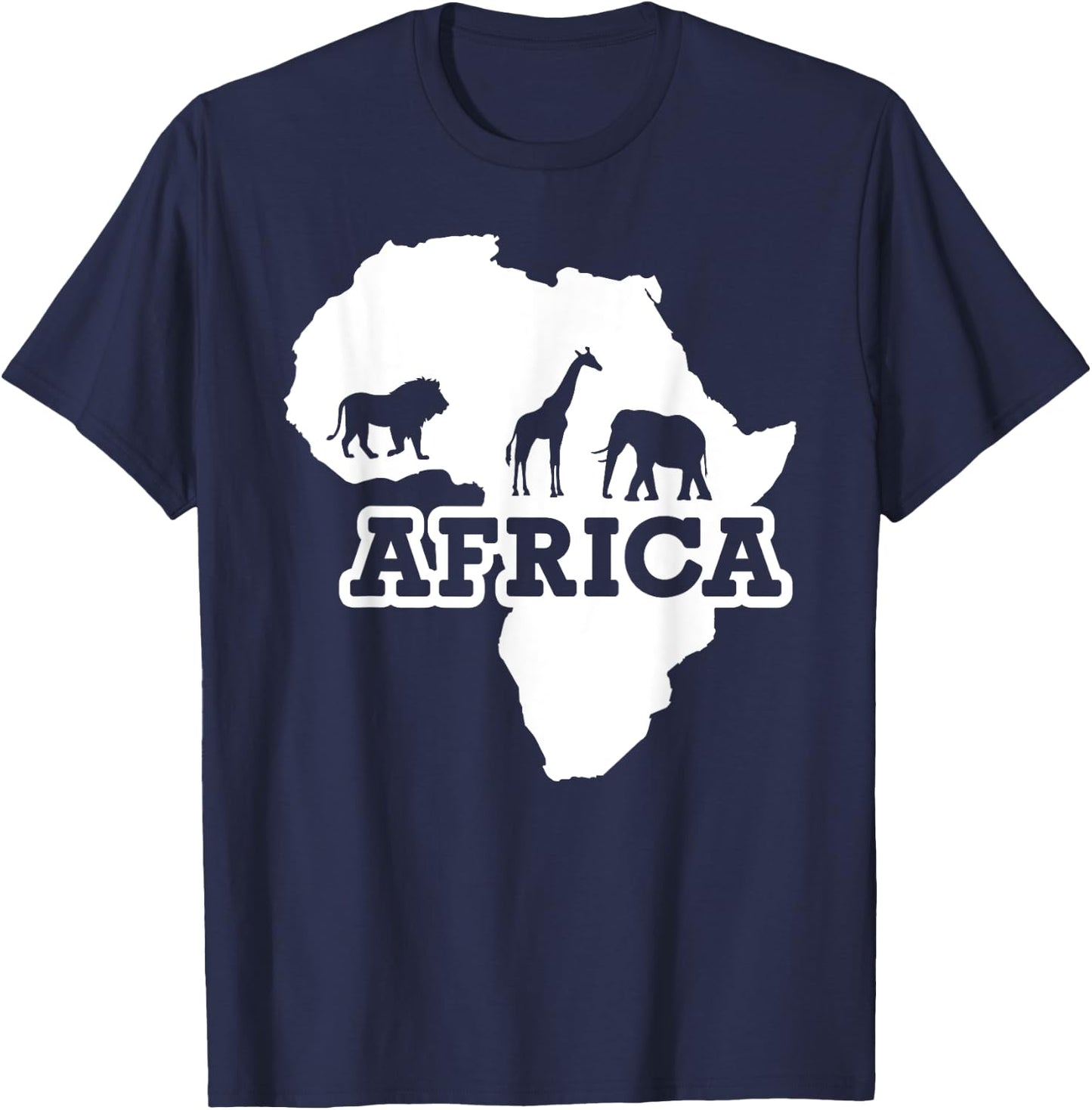 Africa Map T-Shirt - T-Shirt | Navy