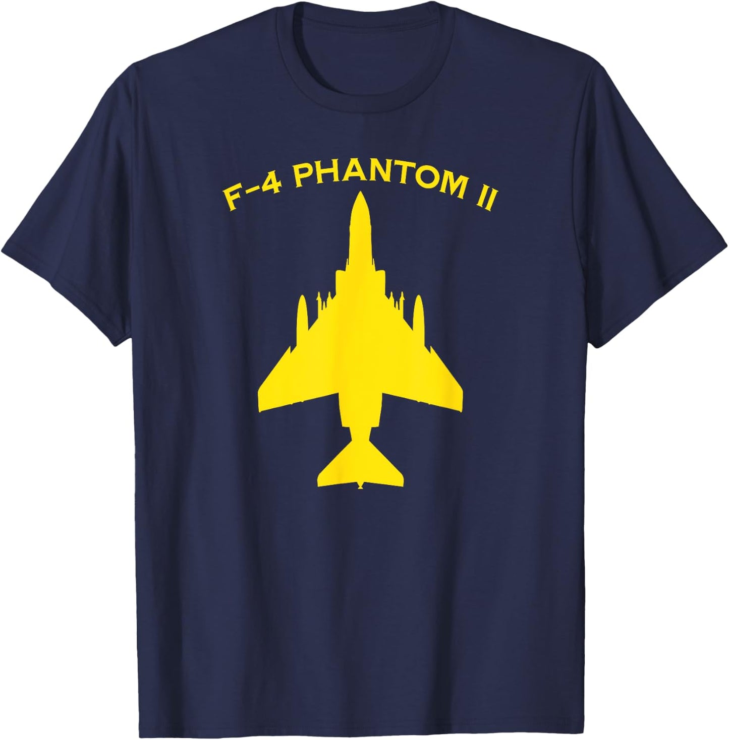F-4 Phantom II Naval Fighter Bomber Jet Interceptor Aircraft T-Shirt - T-Shirt | Navy