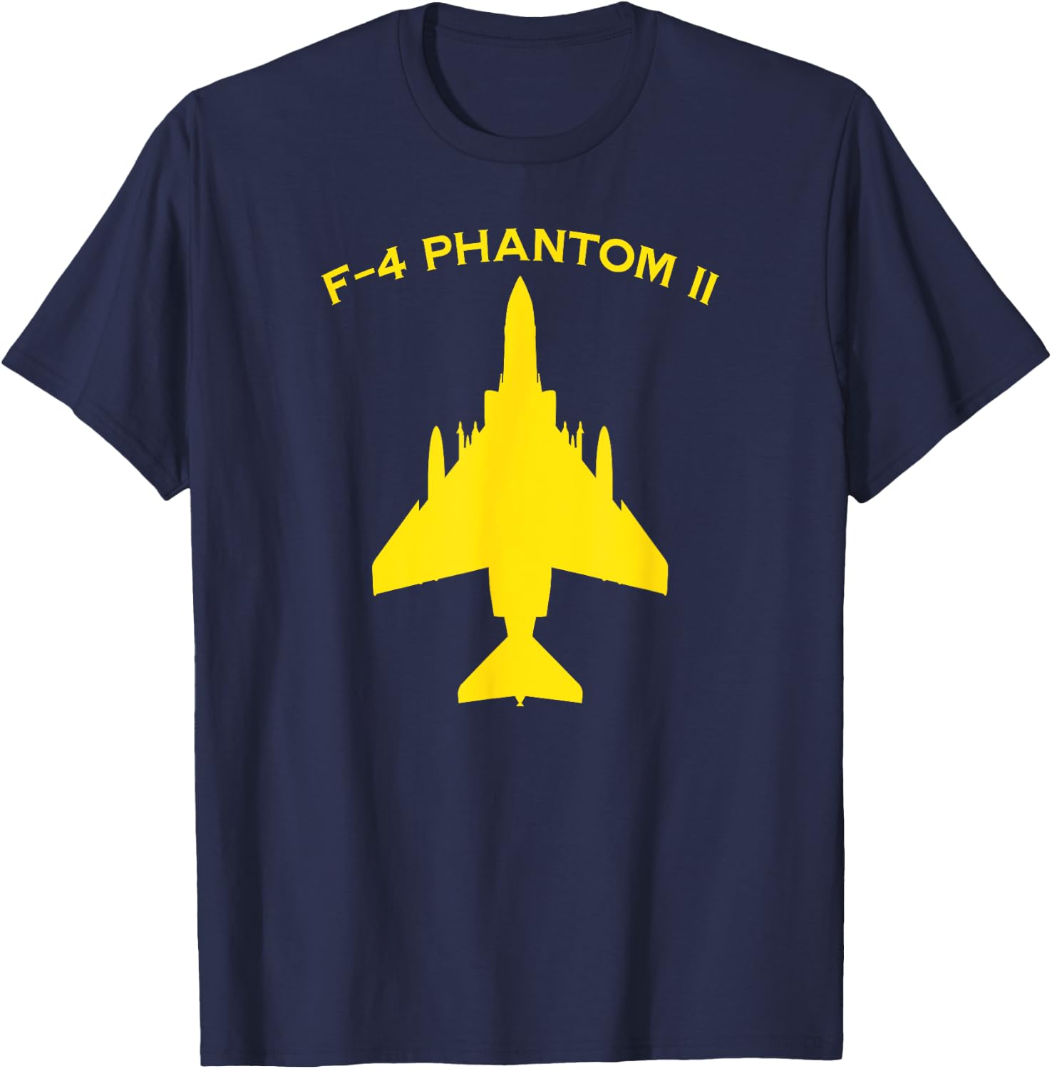 F-4 Phantom II Naval Fighter Bomber Jet Interceptor Aircraft T-Shirt - T-Shirt | Navy