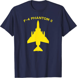 F-4 Phantom II Naval Fighter Bomber Jet Interceptor Aircraft T-Shirt - T-Shirt | Navy