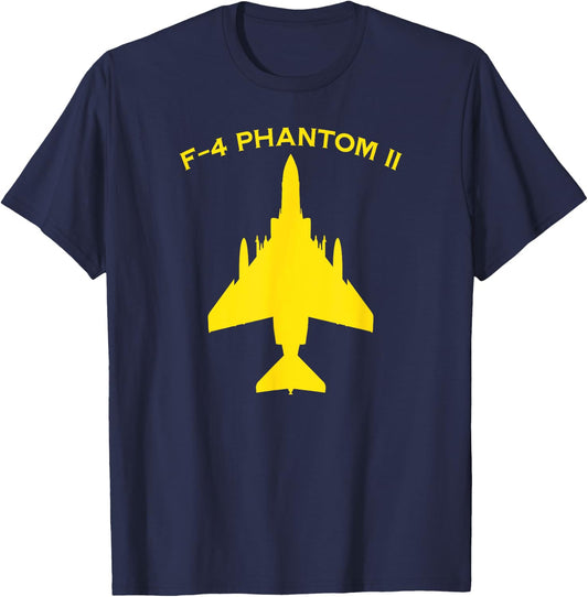 F-4 Phantom II Naval Fighter Bomber Jet Interceptor Aircraft T-Shirt - T-Shirt | Navy