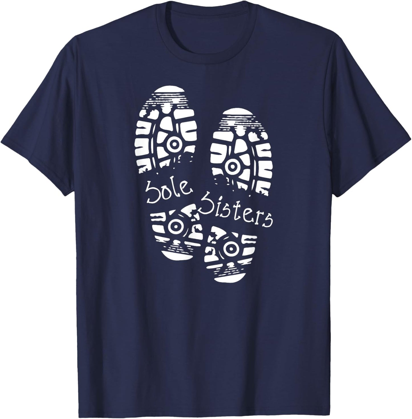 Running Sole Sisters Ladies Marathon Race Day Team T-Shirt - T-Shirt | Navy