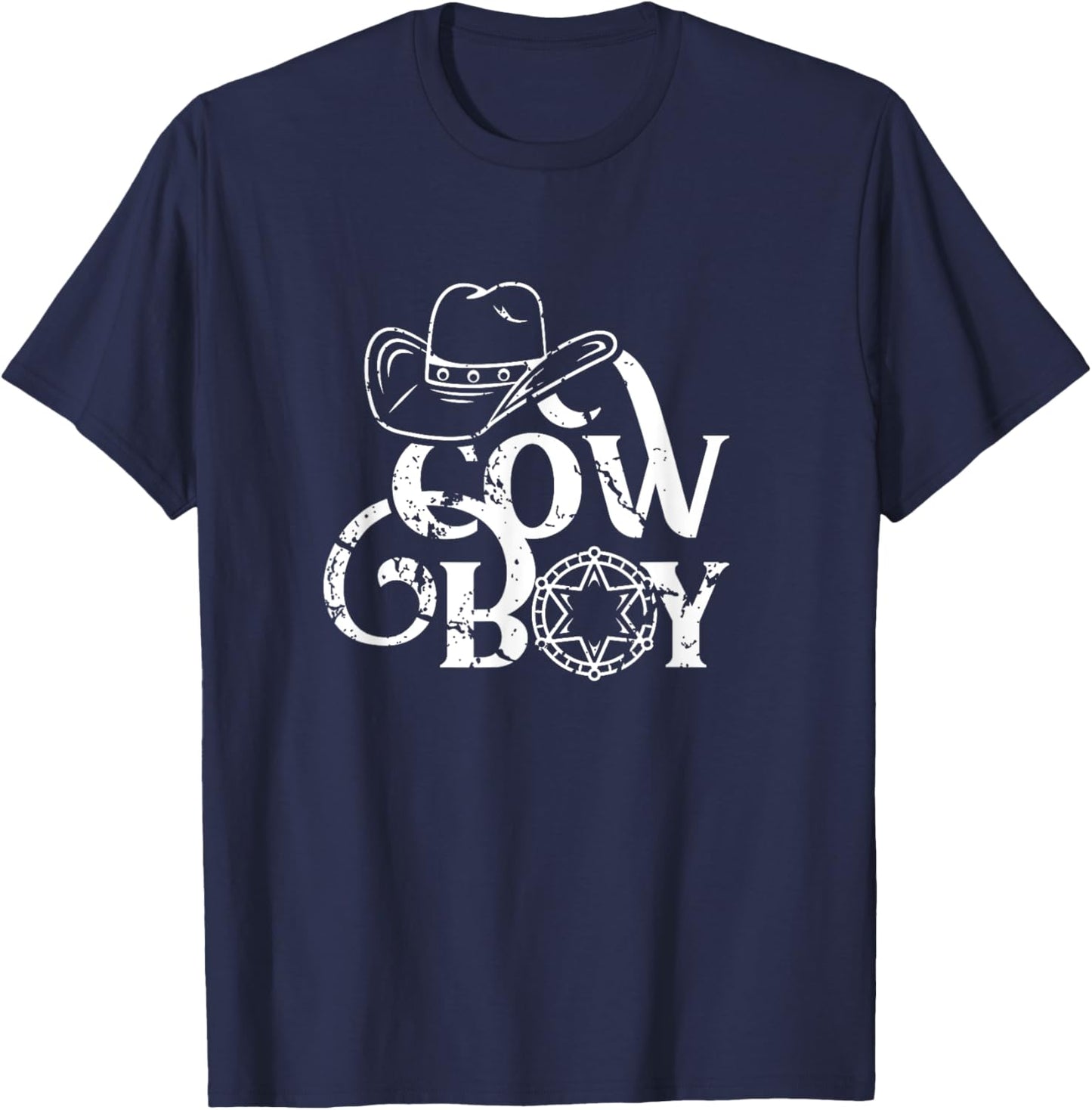 Cowboy America Wild West Cowboys USA T-Shirt - T-Shirt | Navy