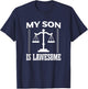 My Son Is Lawesome - Son Lawyer Law Student T-Shirt - T-Shirt | Navy