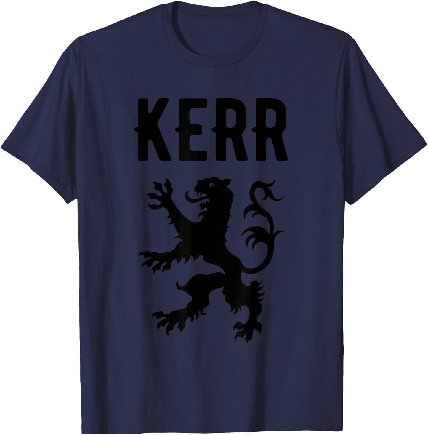 Kerr Clan Scottish Family Name Scotland Heraldry T-Shirt - T-Shirt | Navy
