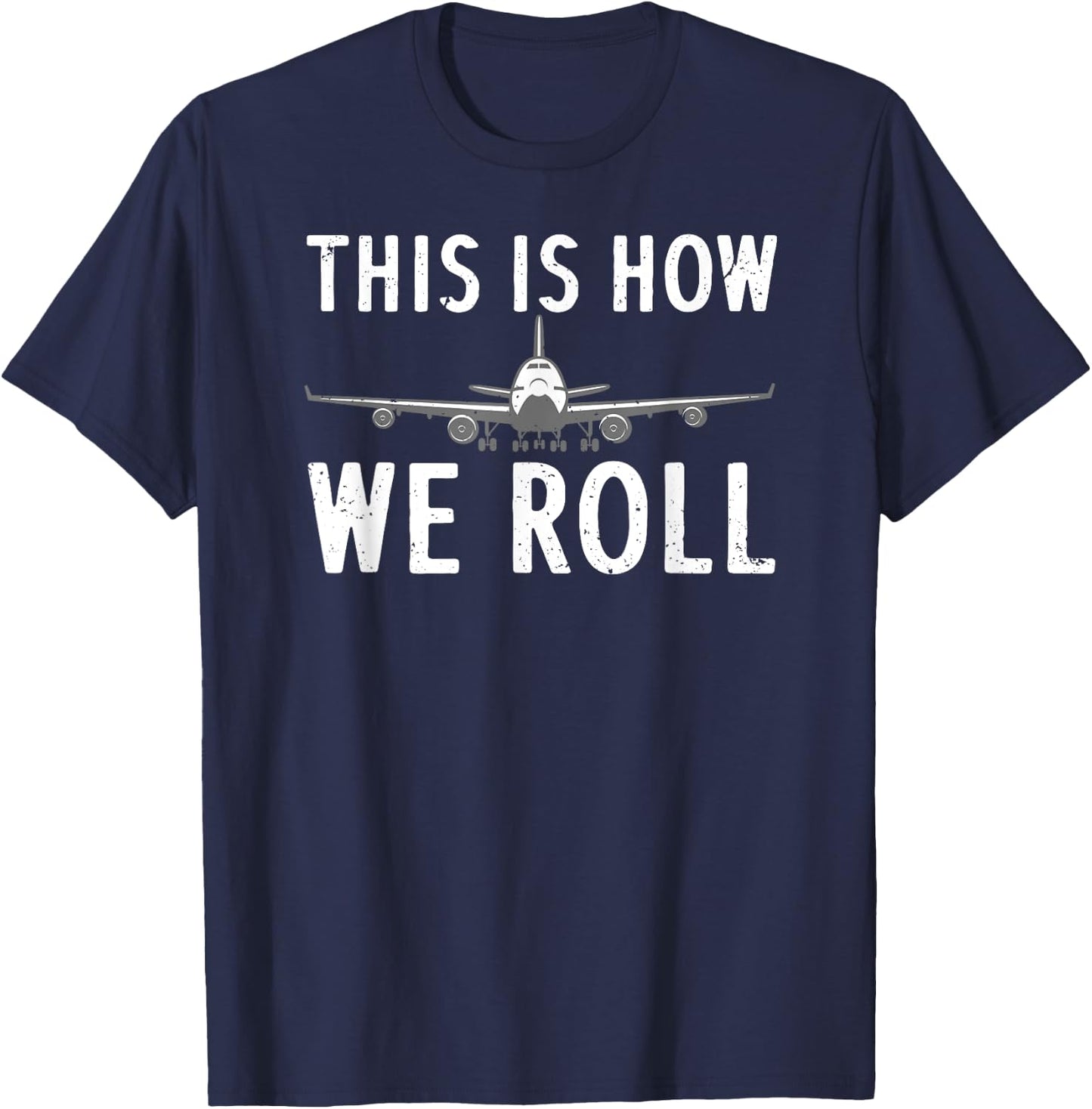 Funny Pilot Women Airplane Aviation Flight Aircraft T-Shirt - T-Shirt | Navy