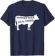 Support Your Local Farmer Cow T-Shirt - T-Shirt | Navy