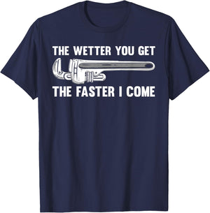 Cool Plumber Women Steamfitter Pipefitter Plumbing T-Shirt - T-Shirt | Navy