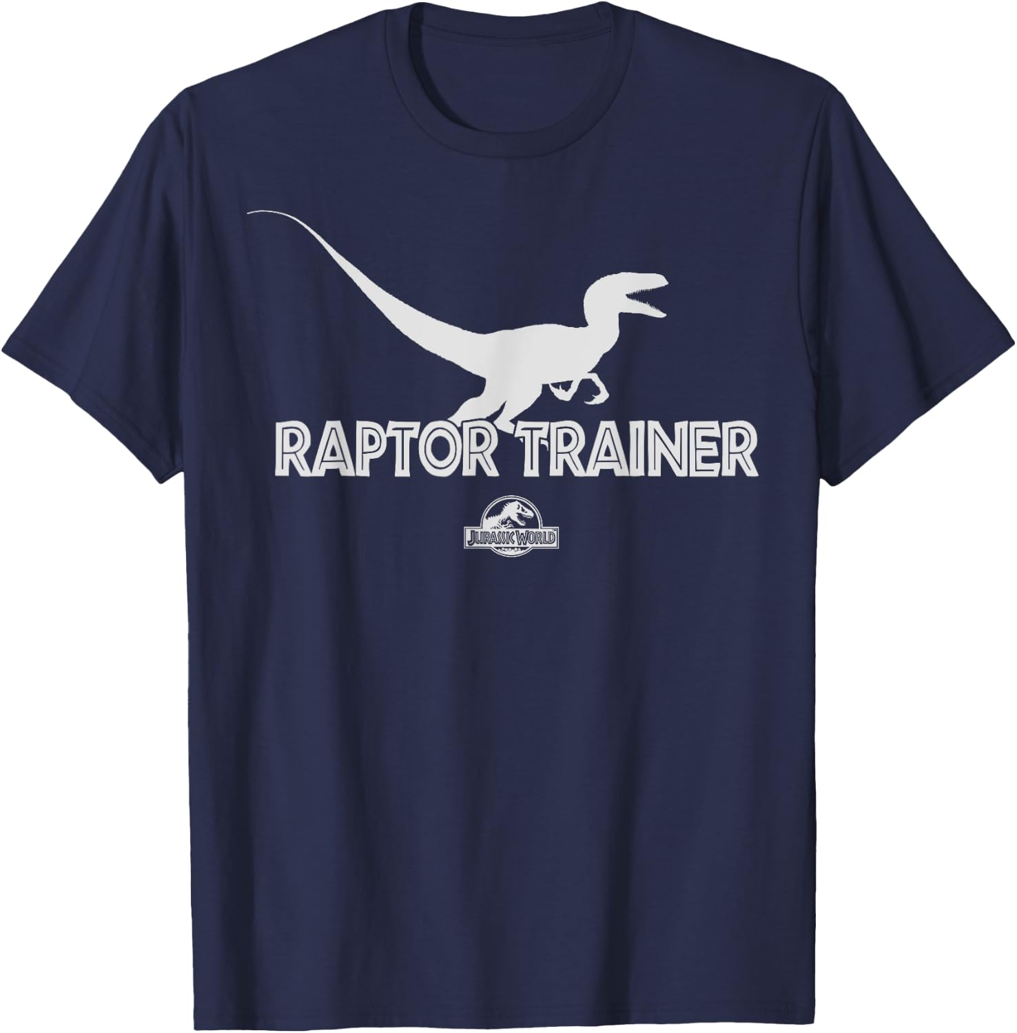 Jurassic World Raptor Trainer Silhouette T-Shirt - T-Shirt | Navy