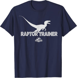 Jurassic World Raptor Trainer Silhouette T-Shirt - T-Shirt | Navy