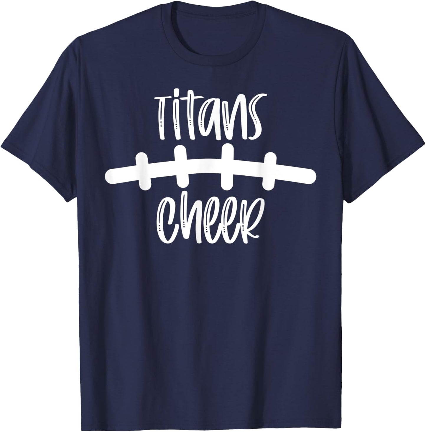 Titans Cheer School Spirit Football Team Mascot Game Night T-Shirt - T-Shirt | Navy