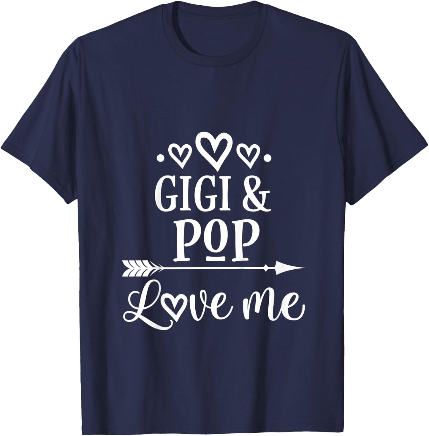 Kids Gigi and Pop Love Me Granddaughter T-Shirt - T-Shirt | Navy