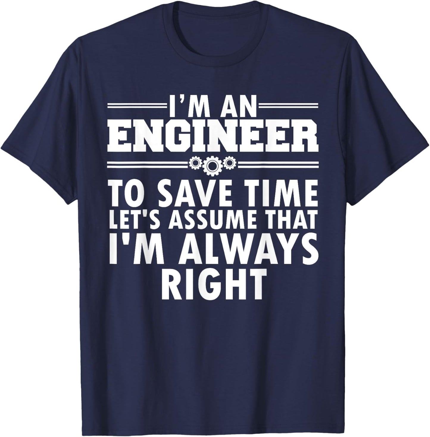 Funny Engineer Art Men Women Professional Engineer Student T-Shirt - T-Shirt | Navy