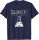 Scary periodic table halloween science T-Shirt - T-Shirt | Navy