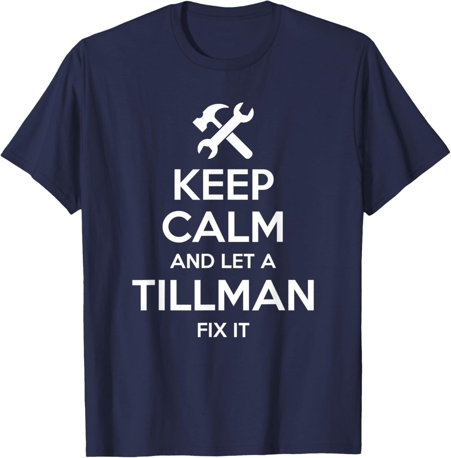 TILLMAN Funny Surname Birthday Family Tree Reunion Gift T-Shirt - T-Shirt | Navy