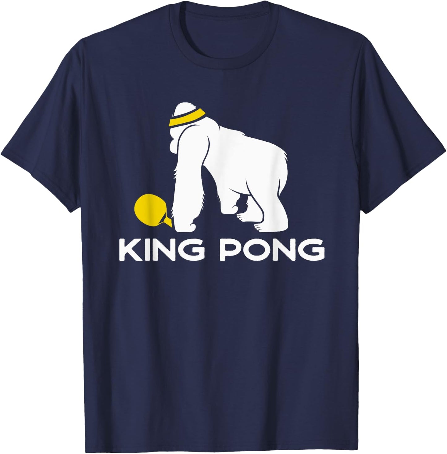 Table Tennis Gift Ping Pong Player - Funny King Pong T-Shirt - T-Shirt | Navy