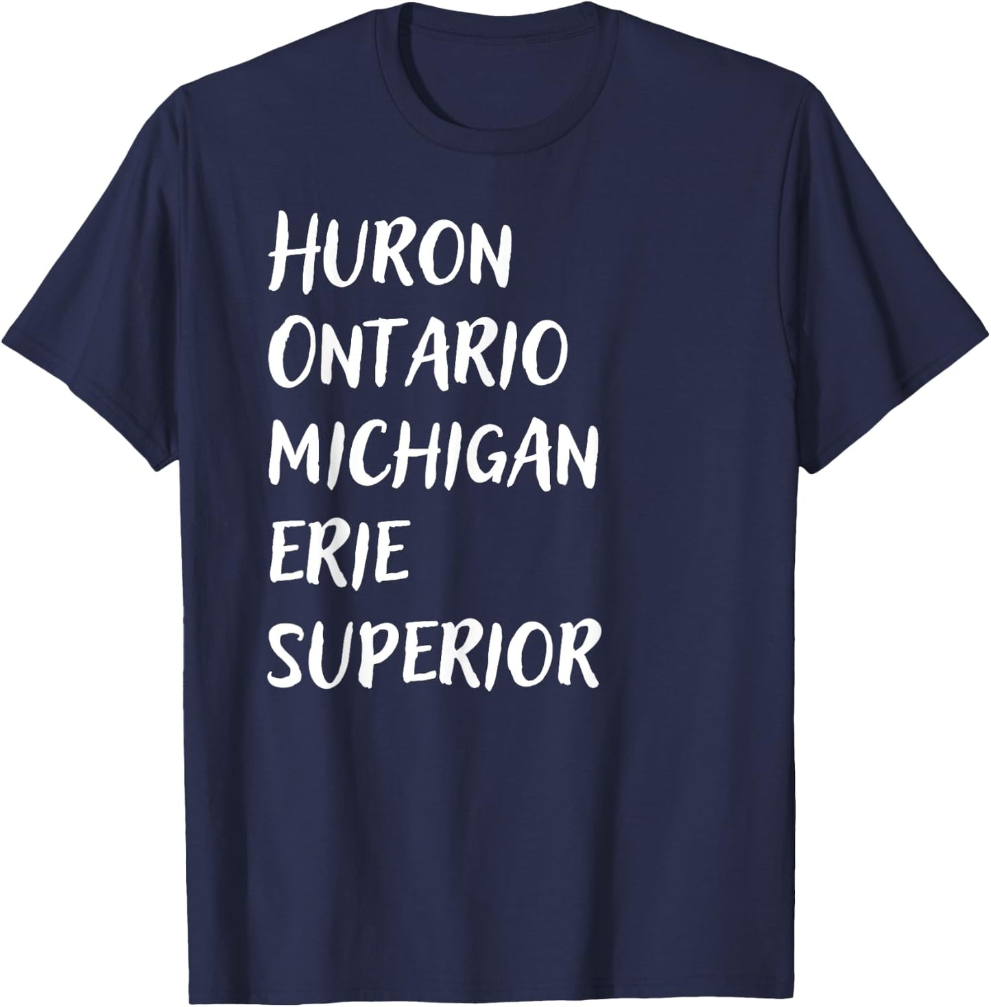 The Great Lakes HOMES Michigan Gift Vintage T-Shirt - T-Shirt | Navy