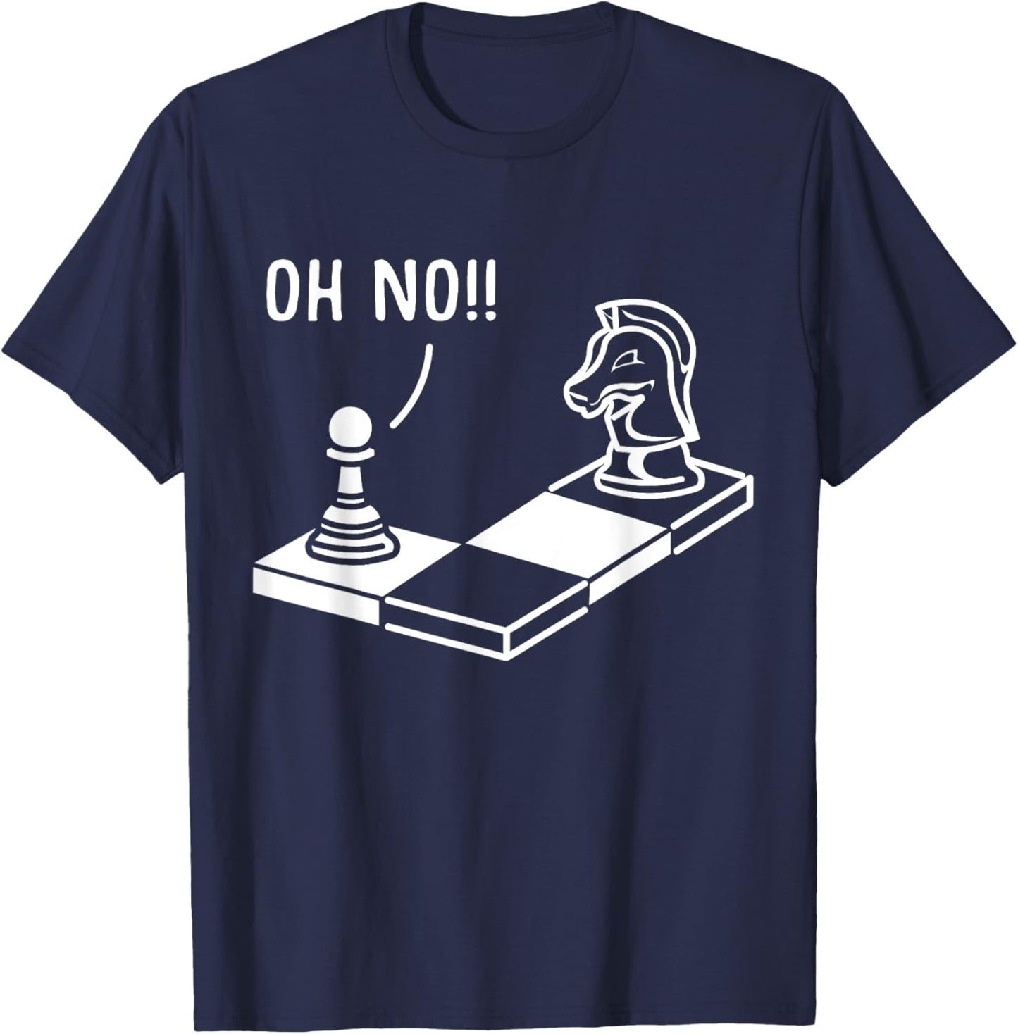 Oh No Springer Funny Chess Player Gift Chess T-Shirt - T-Shirt | Navy