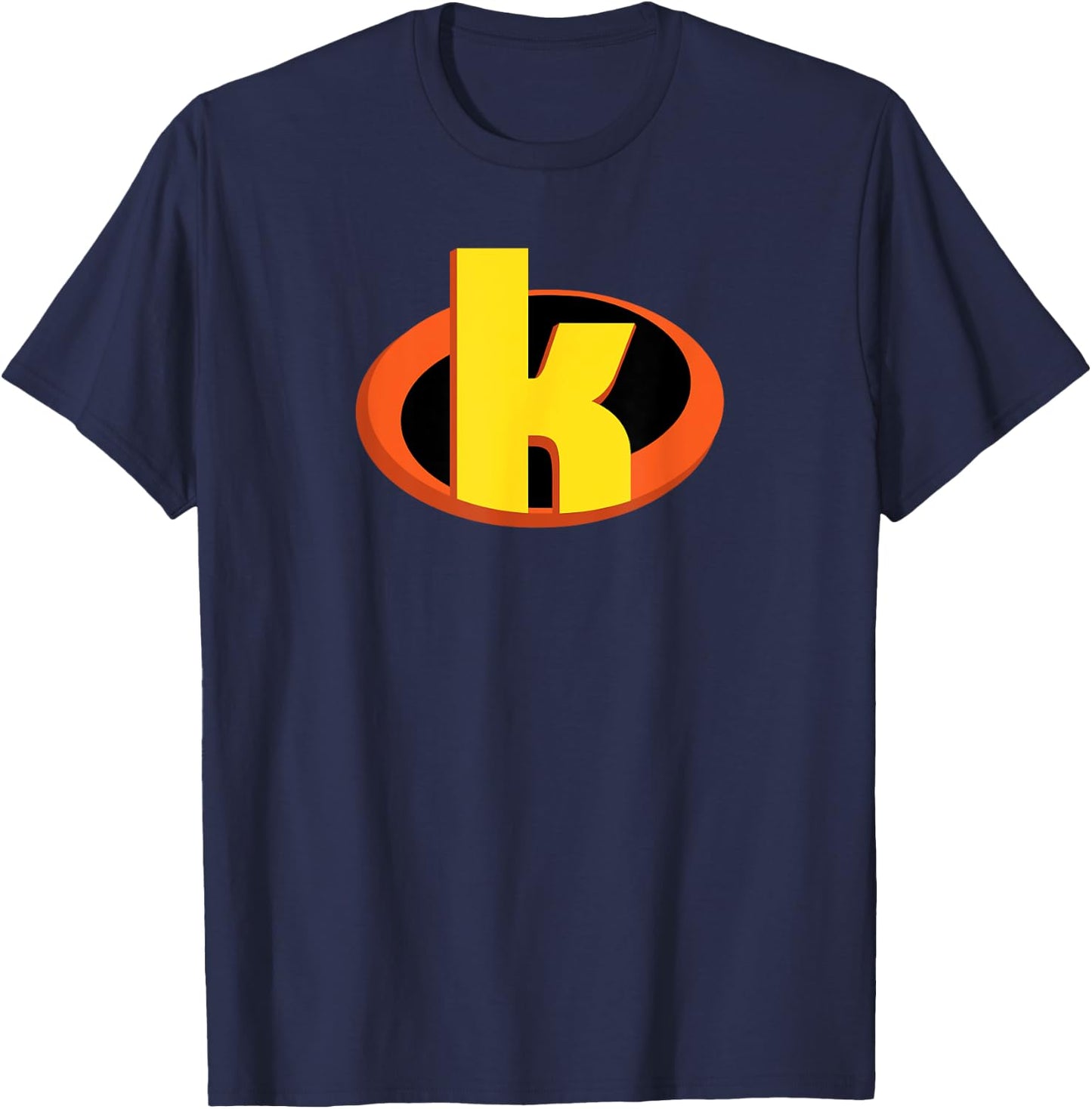 Incredible SuperHero Shield Letter K name Gift T-Shirt - T-Shirt | Navy