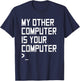 Ethical Hacking Cyber Computer Security T-Shirt - T-Shirt | Navy