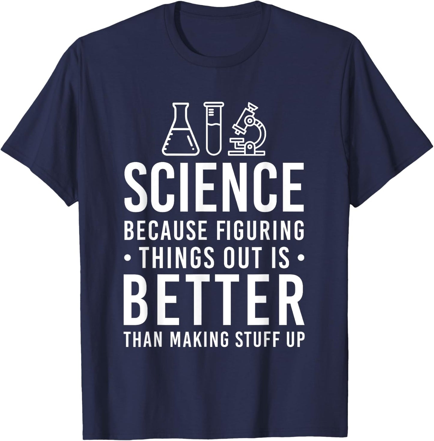 Cool Science Art Men Women Biology Chemistry Science Teacher T-Shirt - T-Shirt | Navy