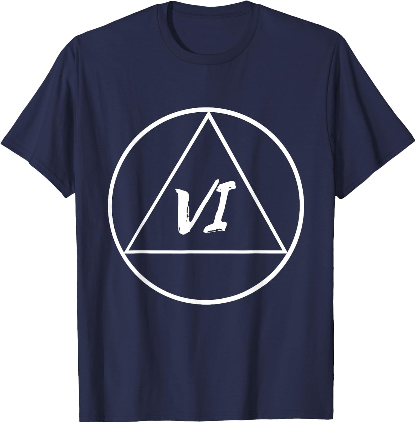 Sobriety Anniversary 6 Years Alcoholic Recover Sober T-Shirt - T-Shirt | Navy