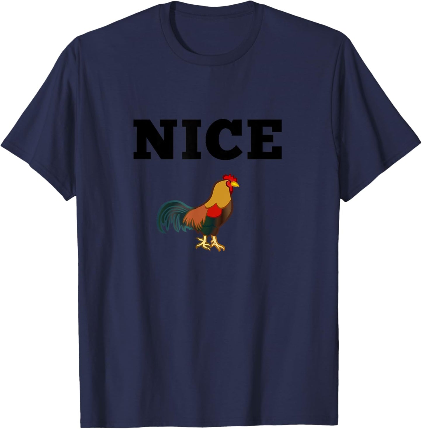 Nice Cock Funny Rude Joke Valentines Day Top Kinky T-Shirt - T-Shirt | Navy
