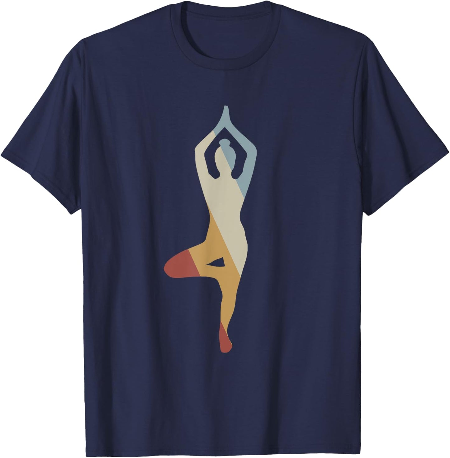 Yoga Retro Style Vintage T-Shirt - T-Shirt | Navy