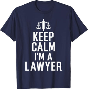 Keep Calm im a Lawyer T-Shirt - T-Shirt | Navy