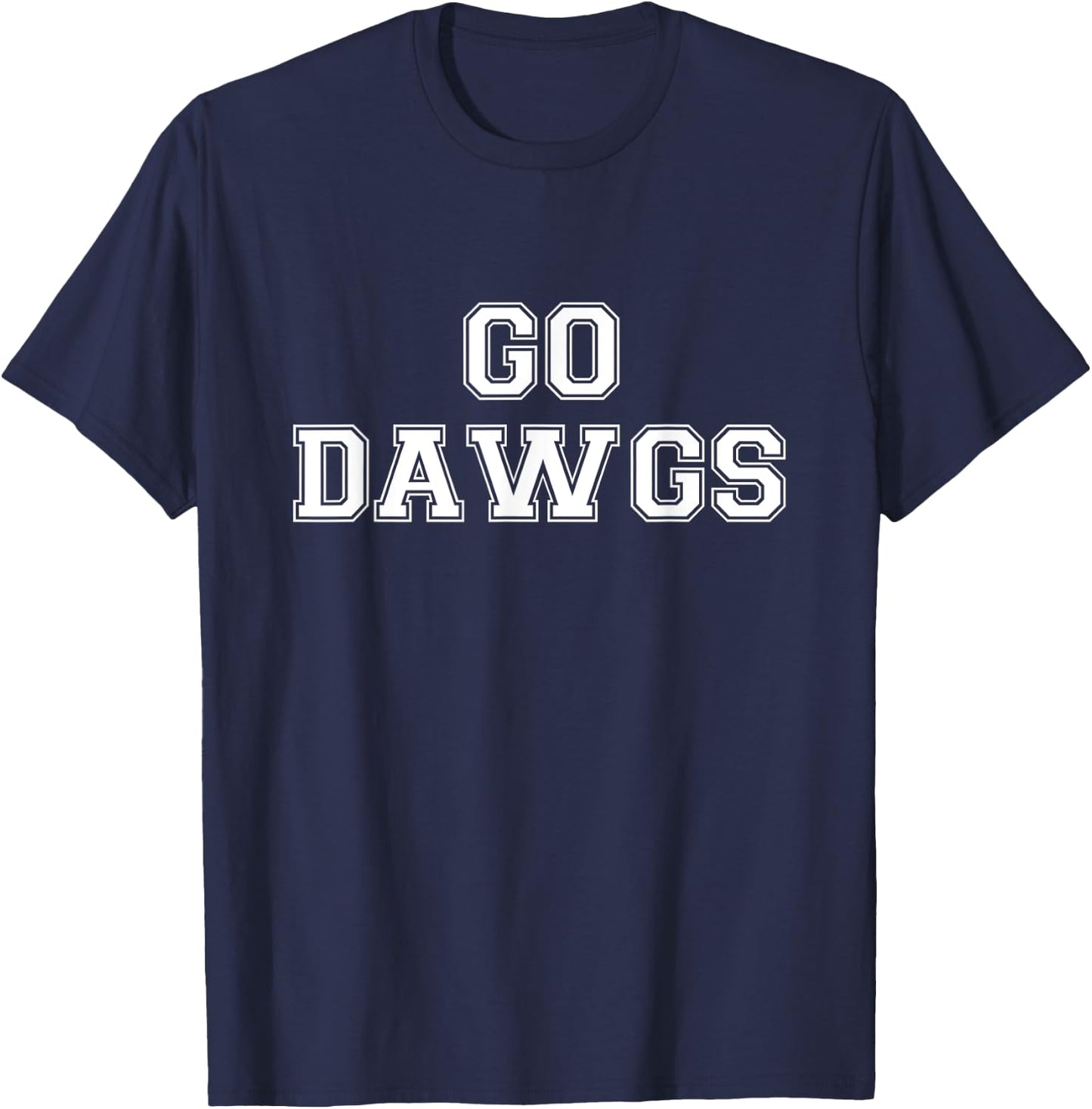 Go Dawgs Shirt, Go Dawgs , Dawgs Gift T-Shirt - T-Shirt | Navy