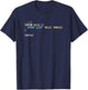 Hello World Lisp Code - Dark Syntax Scheme Coder Design T-Shirt - T-Shirt | Navy