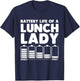 Funny Lunch Lady Art Women Cafeteria Lunch Monitor T-Shirt - T-Shirt | Navy