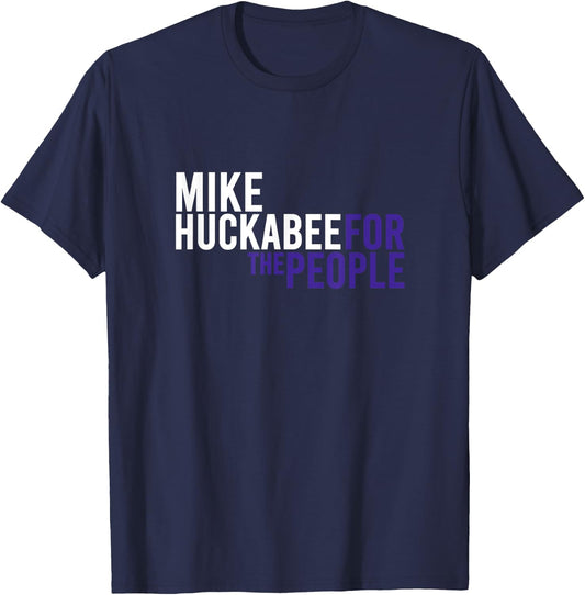Mike Huckabee For The People | 2024 Republican Patriot USA T-Shirt - T-Shirt | Navy