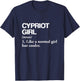 Cypriot Girl Definition Cyprus Flag Country Language T-Shirt - T-Shirt | Navy