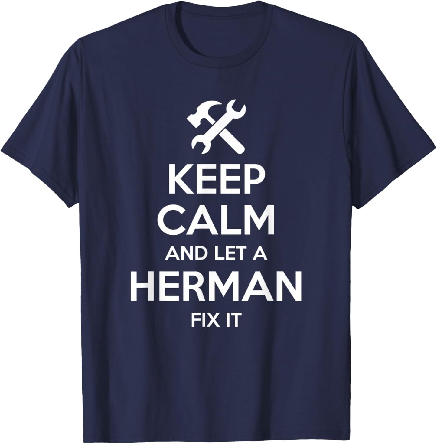 HERMAN Funny Surname Birthday Family Tree Reunion Gift T-Shirt - T-Shirt | Navy