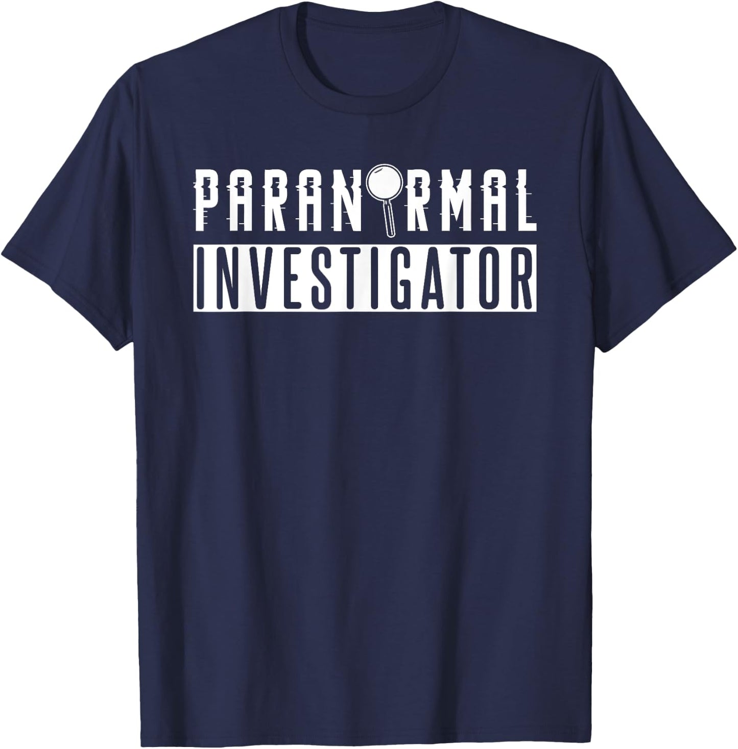 Paranormal Investigator Halloween Design For Ghost Hunter T-Shirt - T-Shirt | Navy