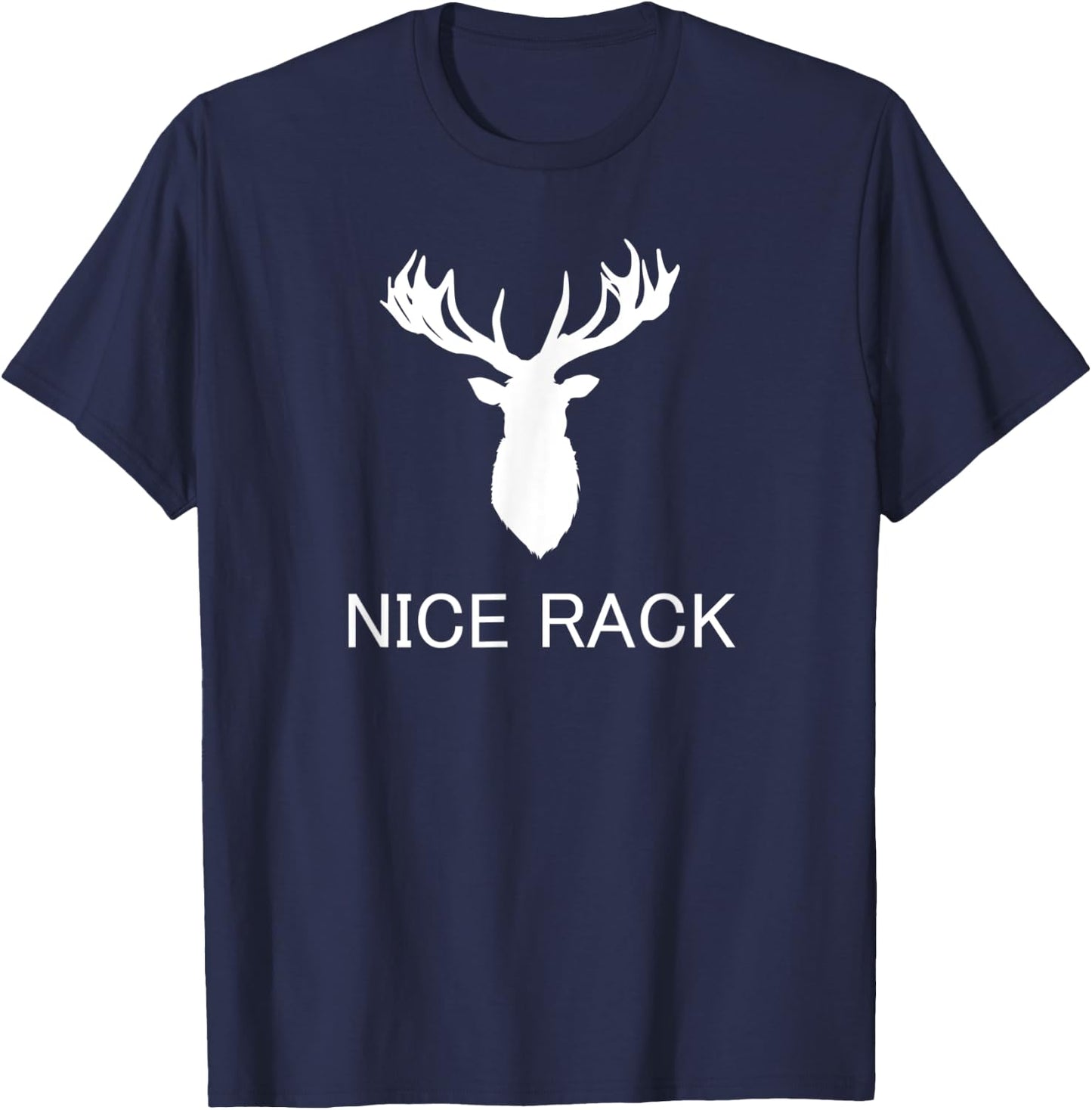 Funny Hunting Apparel - Nice Rack Deer Hunter T-Shirt - T-Shirt | Navy