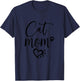 Cat Mom T-Shirt - T-Shirt | Navy