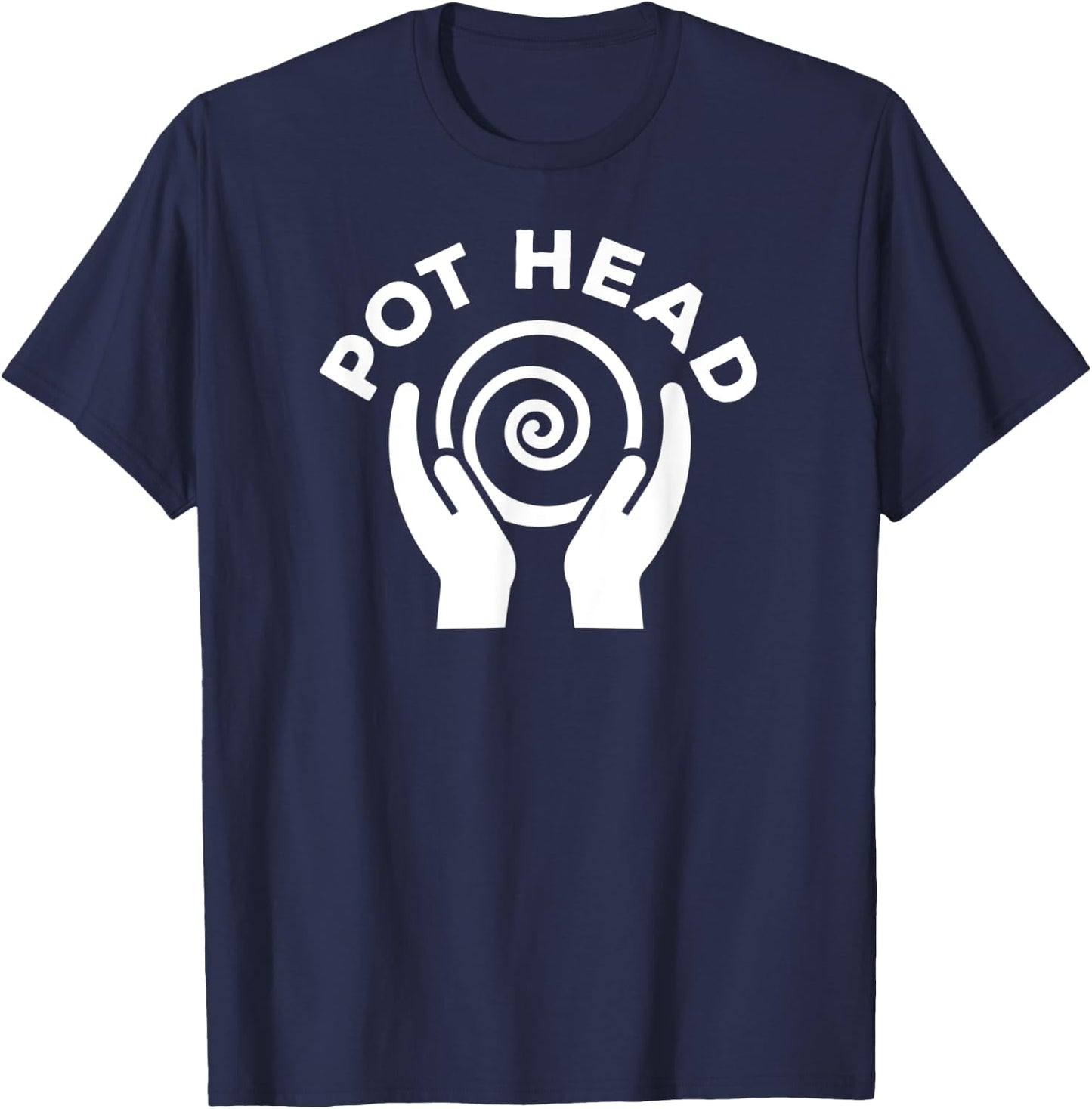 Pot Head Funny Pottery T-Shirt - T-Shirt | Navy