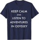 Keep Calm and Listen to Adventures in Odyssey T-Shirt - T-Shirt | Navy