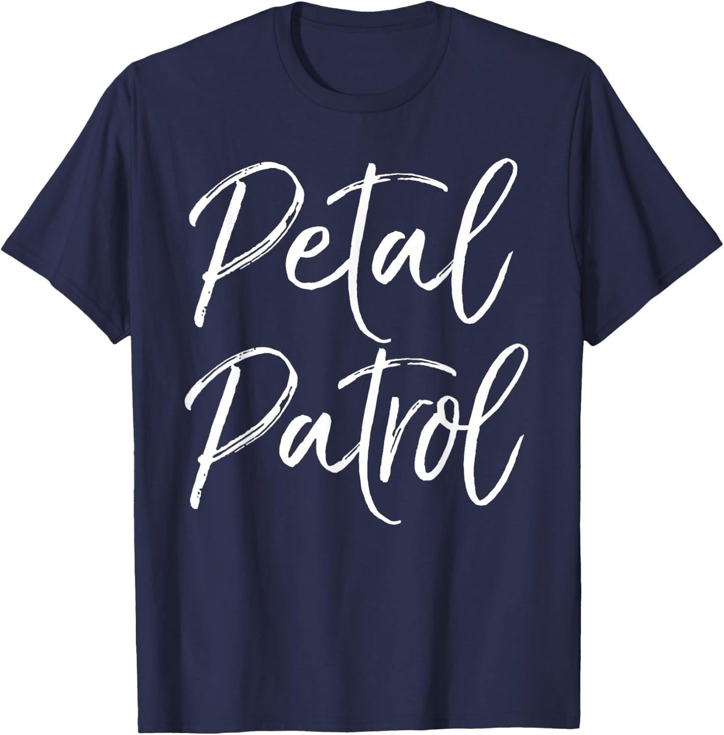 Cute Bridal Party Gift Flower Girl Petal Patrol T-Shirt - T-Shirt | Navy