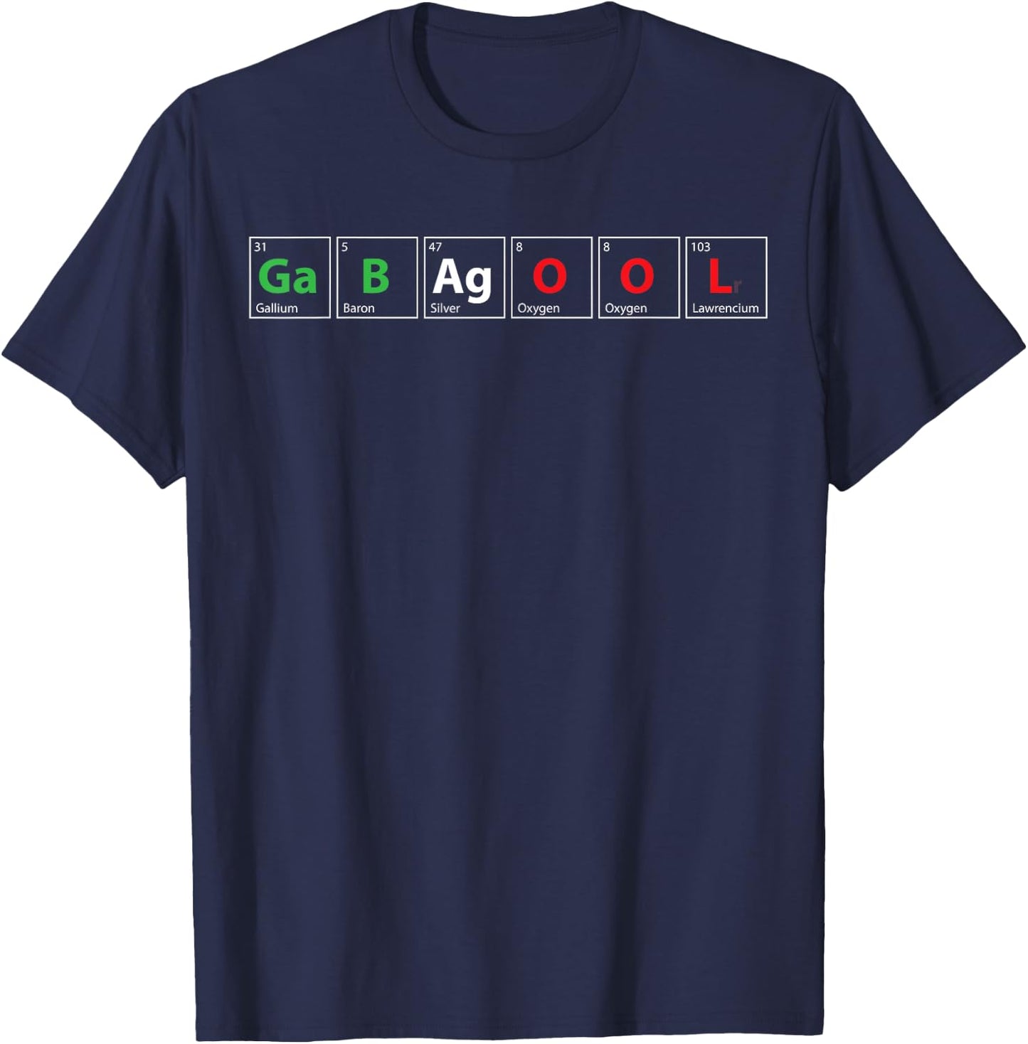 Gabagool Capicola Meat New Jersey Italian Periodic Elements T-Shirt - T-Shirt | Navy