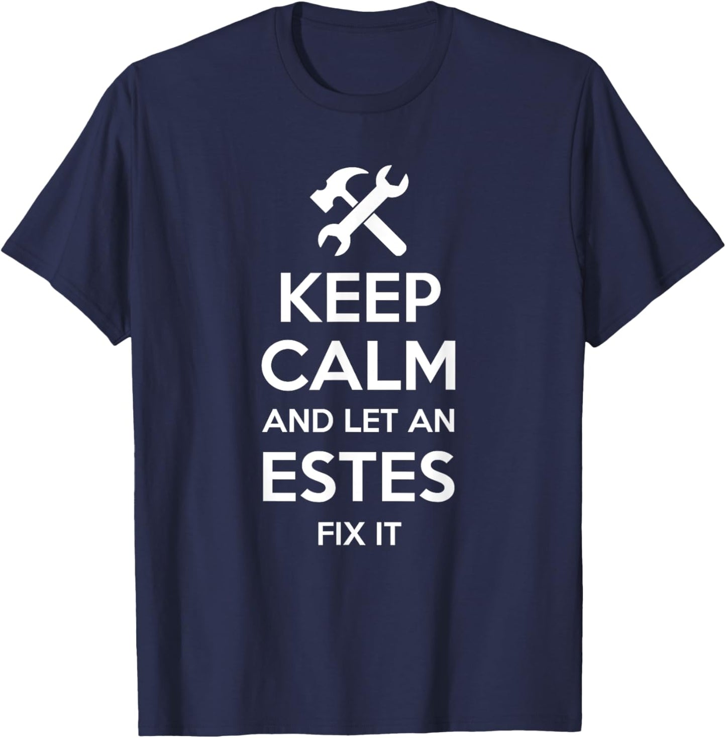 ESTES Funny Surname Birthday Family Tree Reunion Gift T-Shirt - T-Shirt | Navy