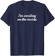 I'm smiling on the inside - sarcasm clever truthful retro T-Shirt - T-Shirt | Navy