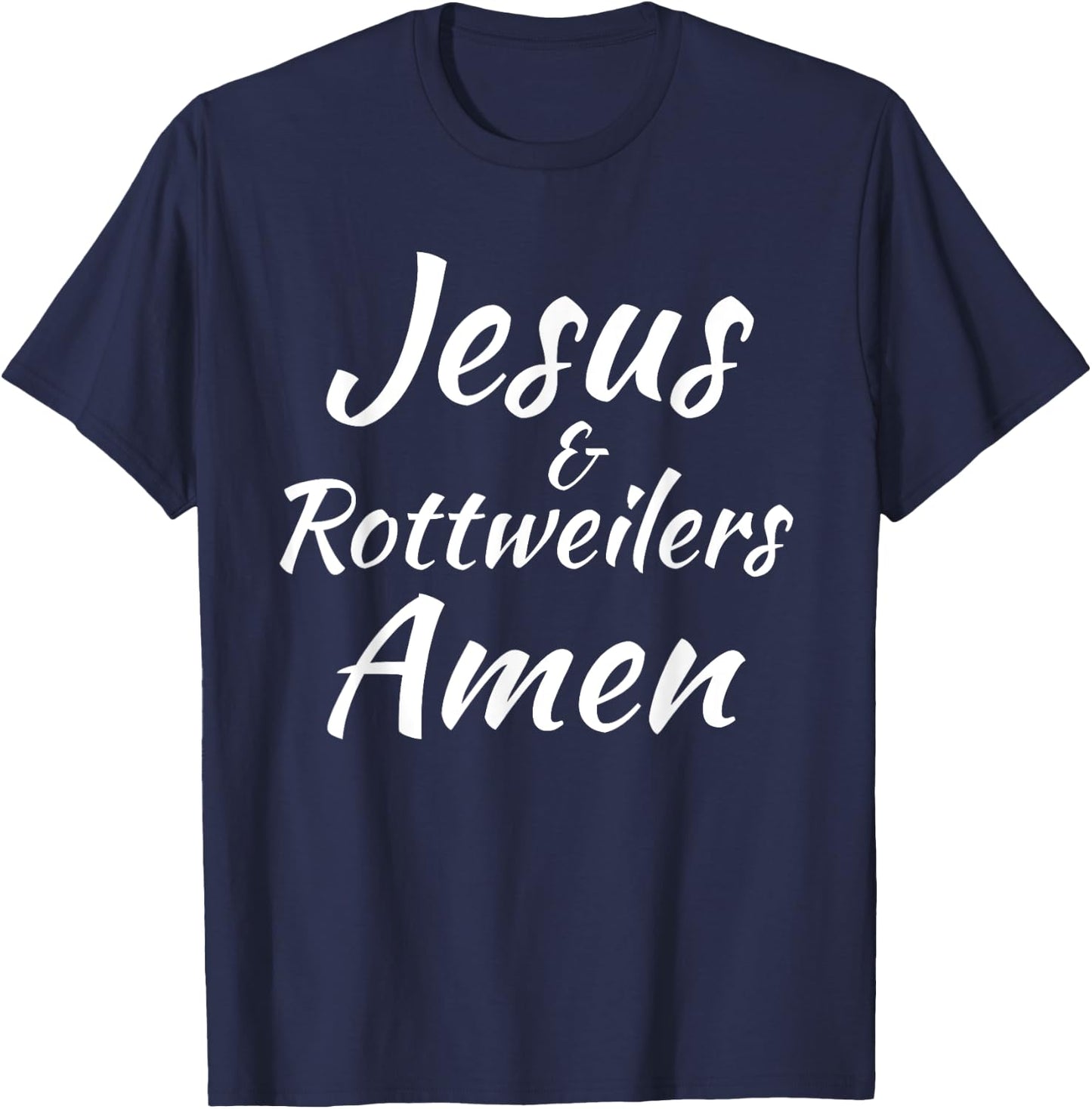 Jesus and Rottweilers Christian Faith Dog Women T-Shirt - T-Shirt | Navy