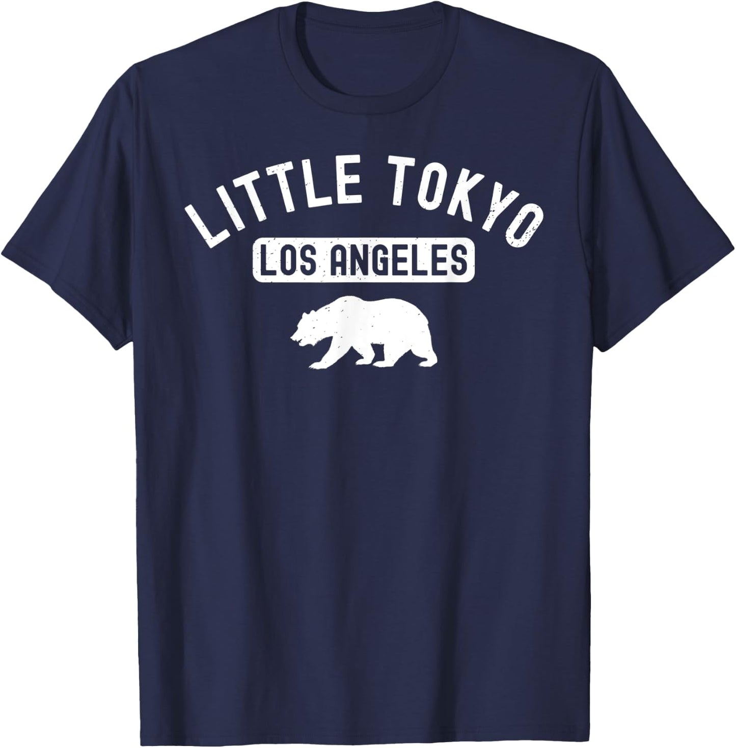 Little Tokyo Los Angeles Street Sign Chinatown Koreatown LA T-Shirt - T-Shirt | Navy