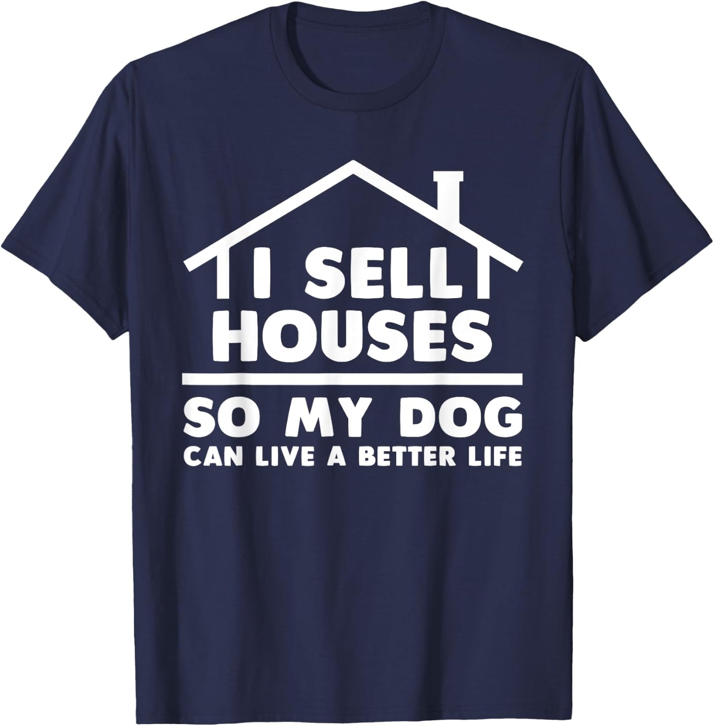 Funny Realtor Art Women Real Estate House Lovers T-Shirt - T-Shirt | Navy
