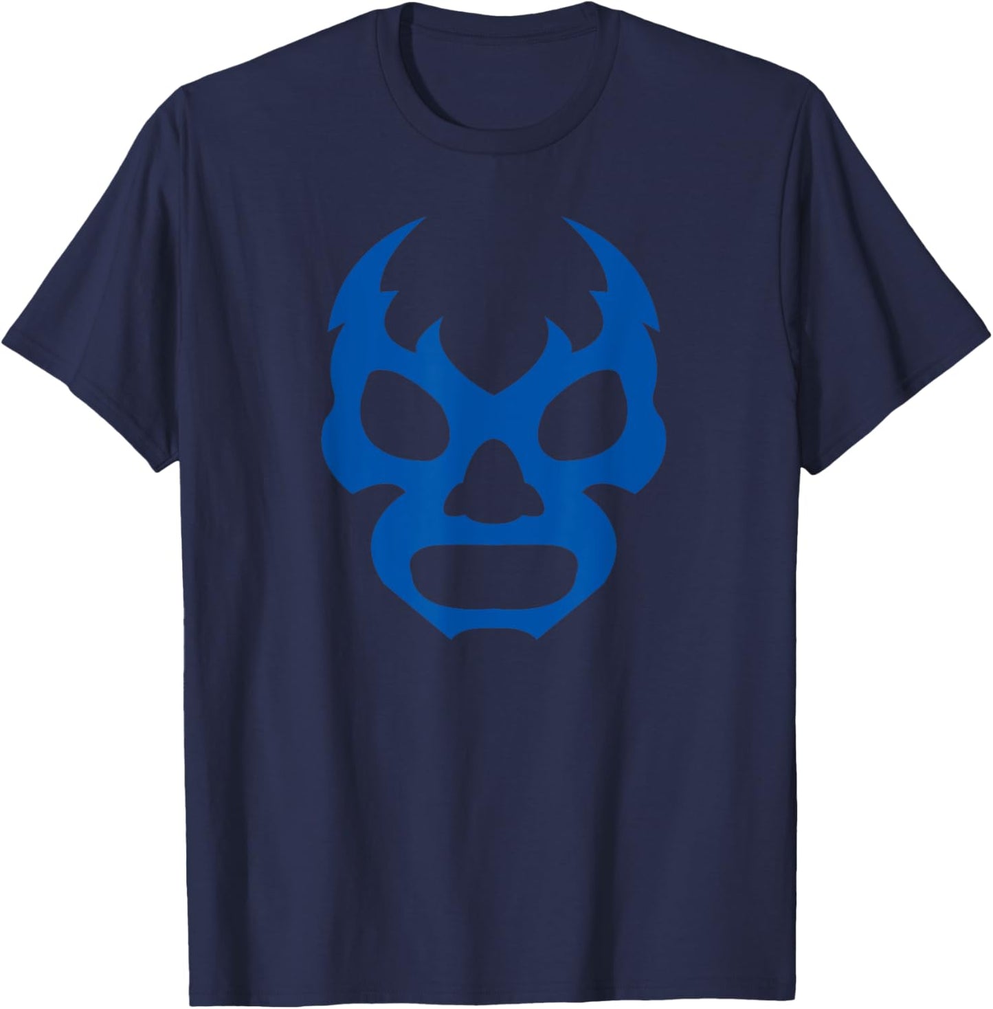 Lucha Libre Face Funny Mexican Wrestler Hero Gift T-Shirt - T-Shirt | Navy