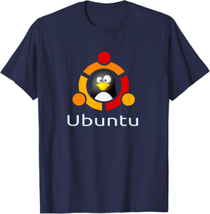 Ubuntu Linux Os funny Tux Penguin -Shirt T-Shirt - T-Shirt | Navy